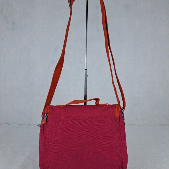 Kipling Kichirou Lunch Bag Pink Crossbody Nylon - Used - Great Condition - Picture 2 of 15